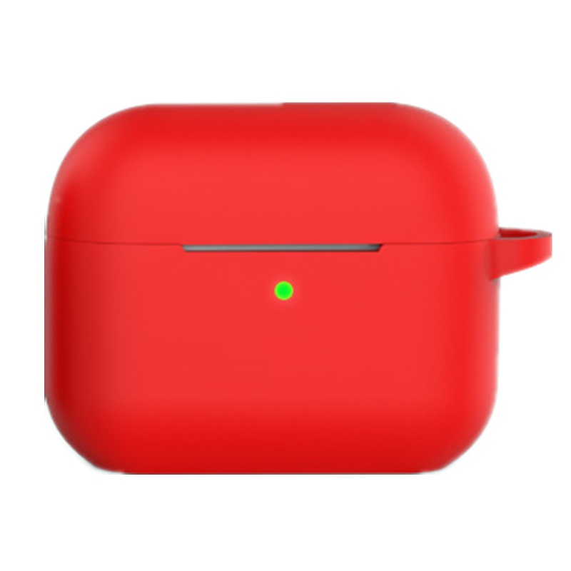 适用苹果airpods pro保护套airpods 3代 液态硅胶软套无线蓝牙耳机超薄防摔保护壳 红色
