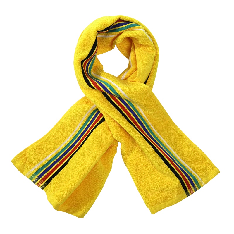 孚日(SUNVIM)洁玉定织五彩运动巾加长加大吸汗亲肤健康运动巾