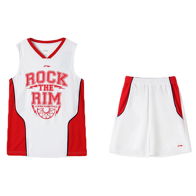 LI-NING KIDS男中大童速干透气篮球套装