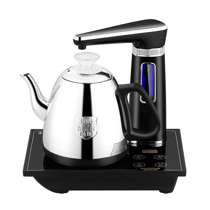 澳柯玛(AUCMA)电热水壶ADK-1350R16家用全自动 一键操作 304不锈钢 上水壶养生壶烧水壶黑色0.8L