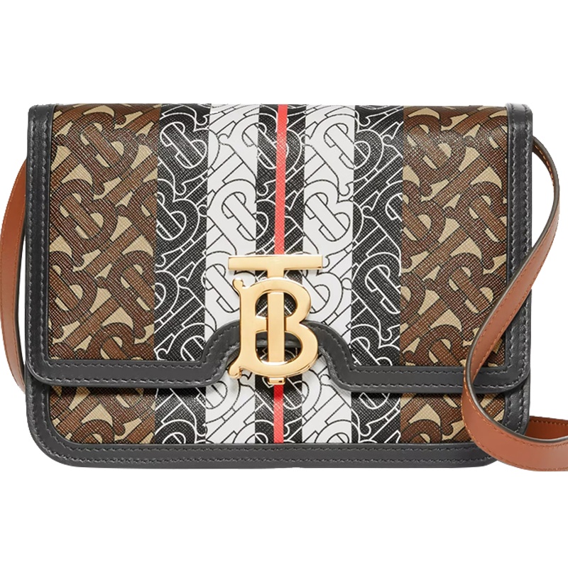 预订 BURBERRY 博柏利 女包 小号 TB LOGO 斜挎包 单肩包 8019336 金扣