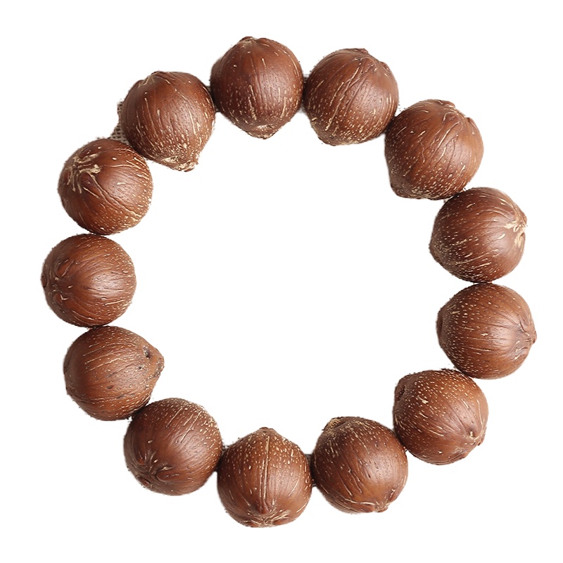 [梵心阁]紫金鼠手串 三眼菩提光珠原籽佛珠文玩男女单圈手串手链 招财紫金鼠光珠手串