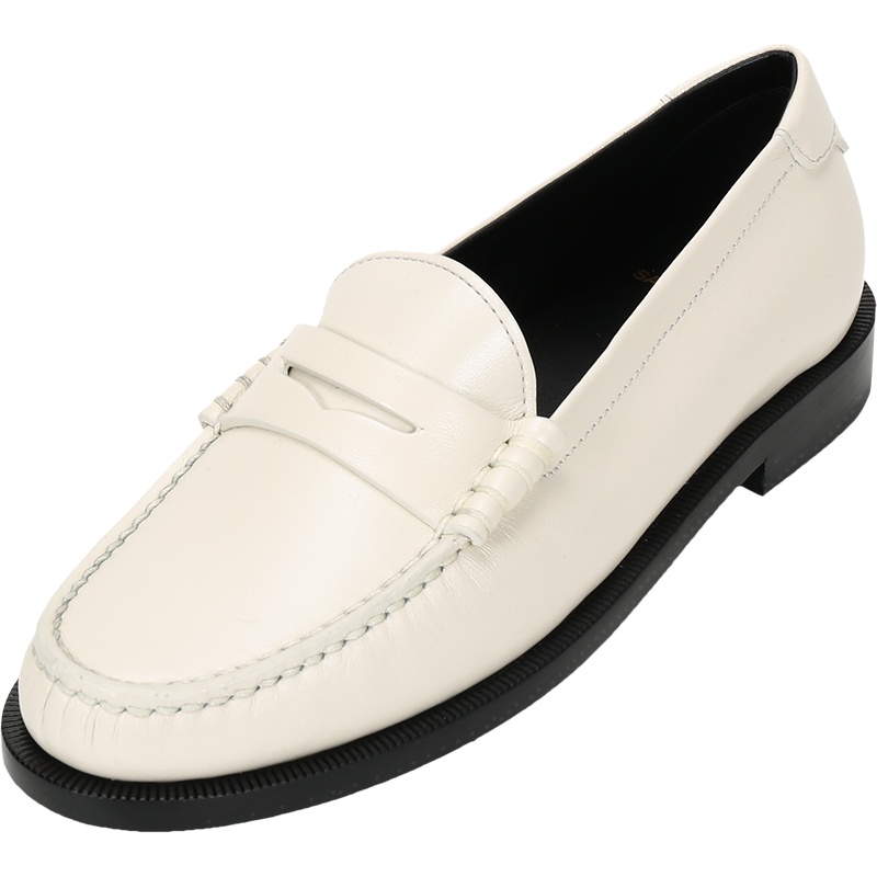 SAINT LAURENT 圣罗兰 女士皮革MONOGRAM乐福鞋休闲皮鞋 633809 1ZJTT