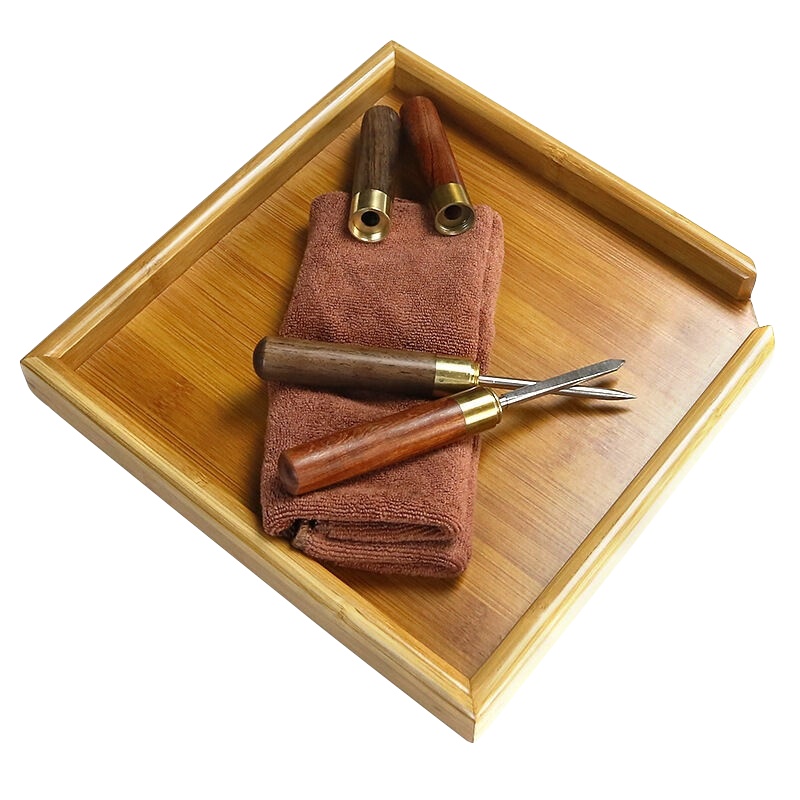 常生源 茶具 分茶套 茶针茶刀茶巾分茶盘 实木普洱茶盒赏茶盘