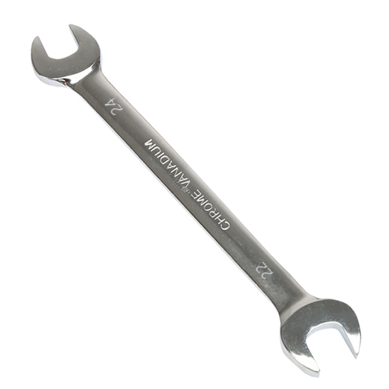 万克宝镜面全抛光双开扳手优质铬钒钢扳手 22*24mm W073017
