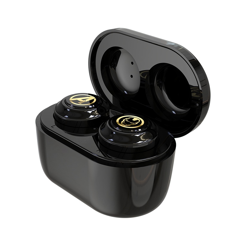 【漫威正版】韵果AirPro钢铁侠版 复仇者联盟 真无线入耳式蓝牙耳机 时尚便携 苹果/安卓手机适配 黑色