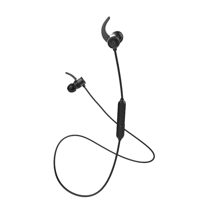 doodo杜多TD006颈挂版 宙斯黑 磁吸入耳式 无线运动蓝牙线控耳机 手机耳机 音乐耳机 带麦可通话 黑色