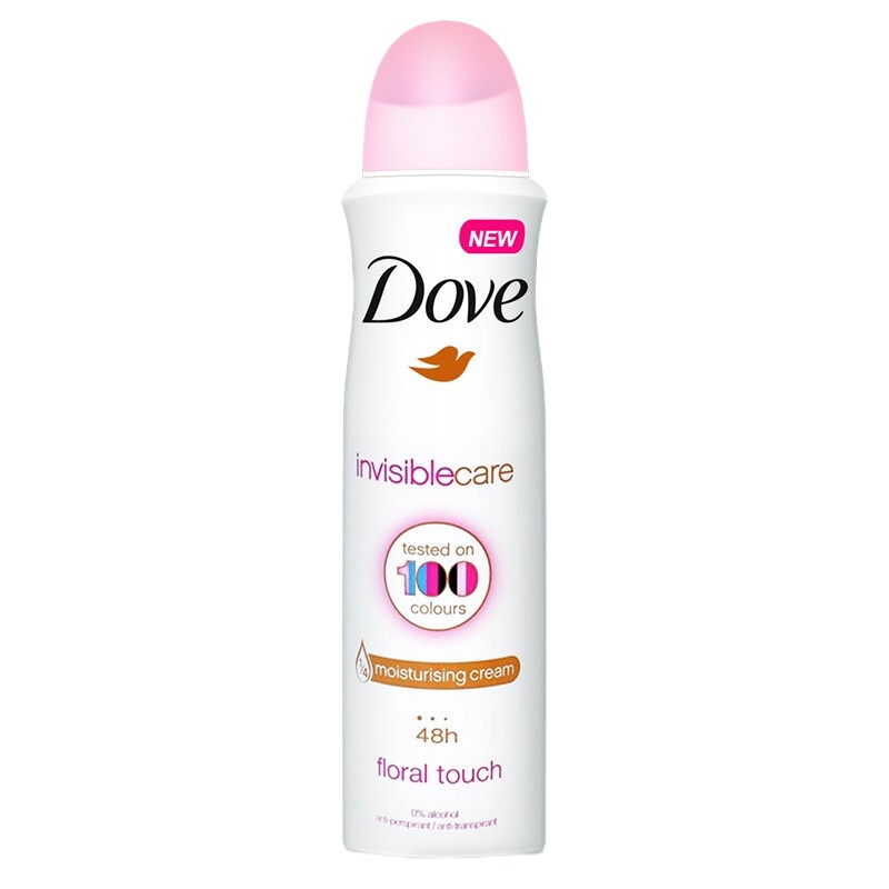 Dove多芬止汗喷雾 清新爽肤女士香体喷雾150ml呵护敏感肌肤9988/6118【两支】