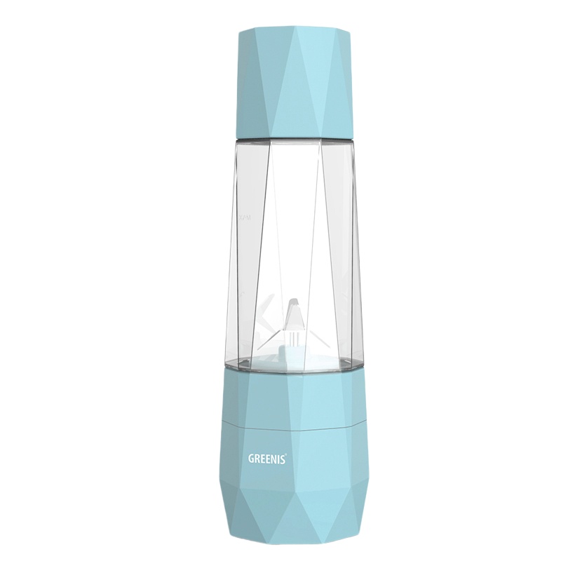 greenis德国 真空便携式榨汁机家用水果电动充电榨汁杯小型果汁机 蓝色