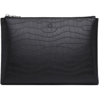 金利来(GOLDLION)男士手包鳄鱼纹头层牛皮手拿包 商务休闲男士真皮手抓包信封包