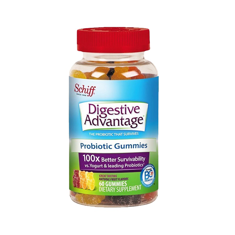 [调节肠道 改善胃口]Schiff 旭福 DA儿童益生菌软糖 60粒/瓶 美国进口