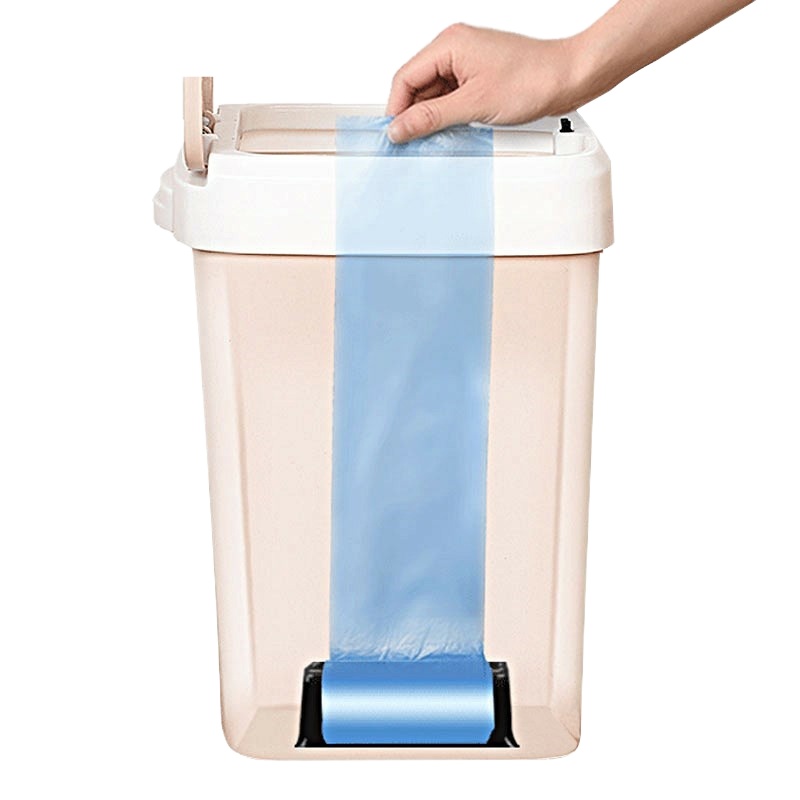 自动套袋垃圾桶阿斯卡利(ASCARI)打包换袋只智能感应家用学生宿舍寝 特大号[卡其带盖X2]送80个袋要玫红/蓝色备注