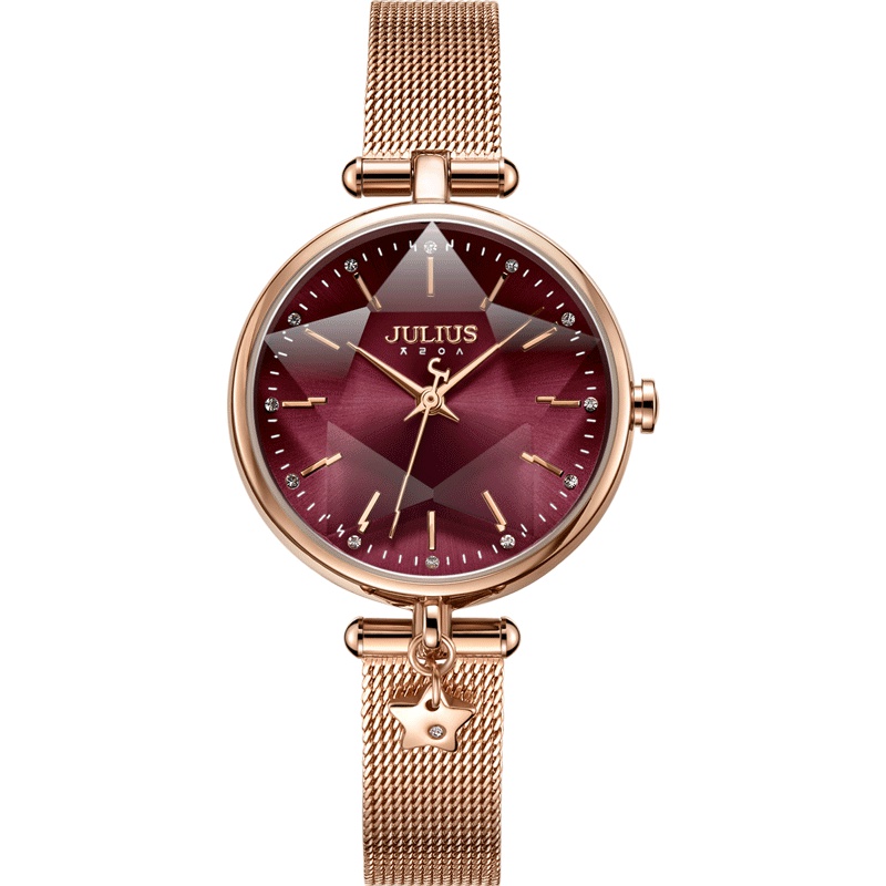 聚利时旗舰店官网女表星空手表不锈钢手链表学生手表女士JA-1145