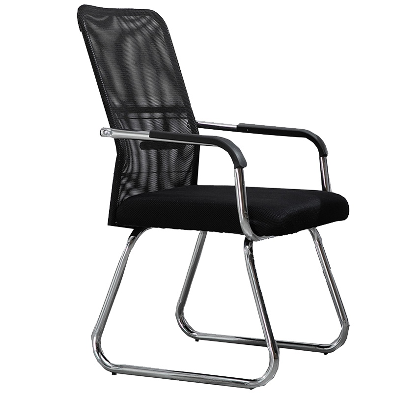 鑫金虎 简约办公椅家用电脑椅职员会议椅弓形网布椅学生宿舍靠背椅子
