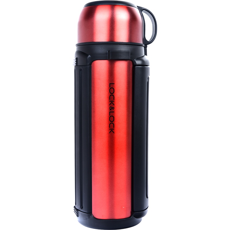 乐扣乐扣大容量不锈钢保温壶户外旅游水壶喝水壶带提手便捷车载杯