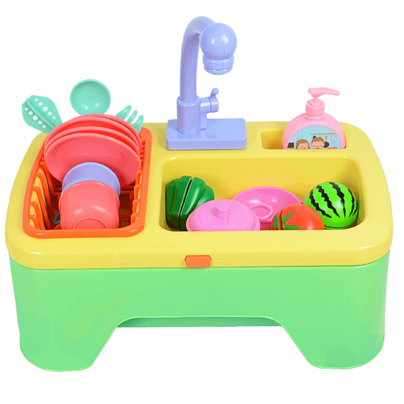 贝芬乐儿童洗碗机玩具出水过家家厨房4-6岁女孩男宝宝礼物小水池