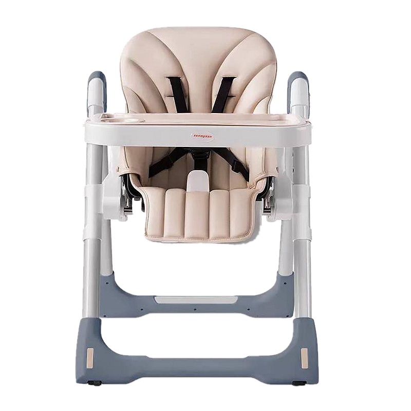 弘拜 皮质软坐垫多功能调节宝宝餐椅 可调高低儿童椅子 儿童多功能便携式可折叠婴儿吃饭座椅BB餐桌椅宝宝餐椅