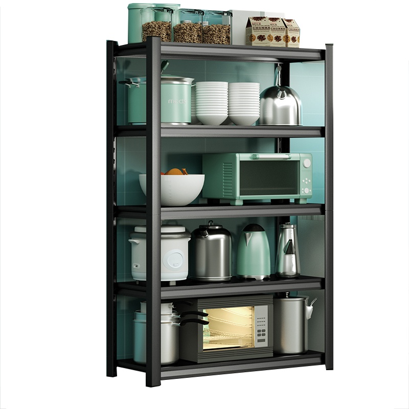 创世人 置物架落地多层货架冰箱收纳架钢制货架锅具微波炉烤箱储物架子厨房用品家用置物架