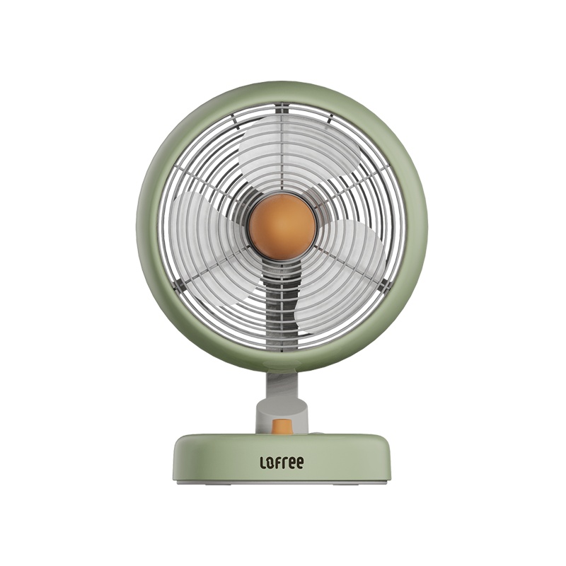 Lofree/洛斐桌面小风扇usb可充电便携式办公室宿舍家用小型摇头电风扇对流空气循环扇