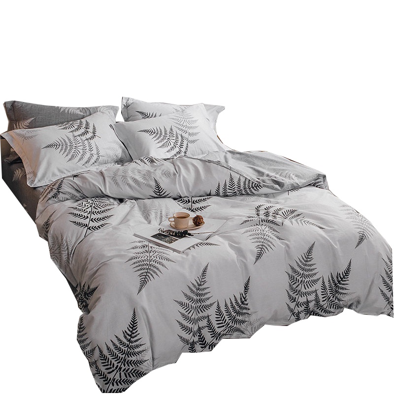 南极人NanJiren套件 全棉印花单人双人四件套纯棉枕套床单被套 沫熙