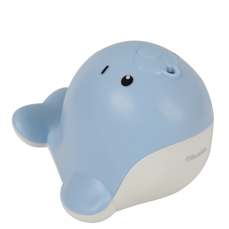米宝兔宝宝儿童洗澡喷水神器抖音同款水滴动物大象海狮戏水玩具MB84BL海狮-蓝