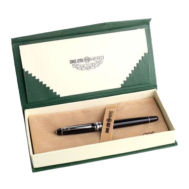 英雄(HERO)钢笔 706 铱金笔1支装 学生练字书法 商务办公用墨水笔 盒装