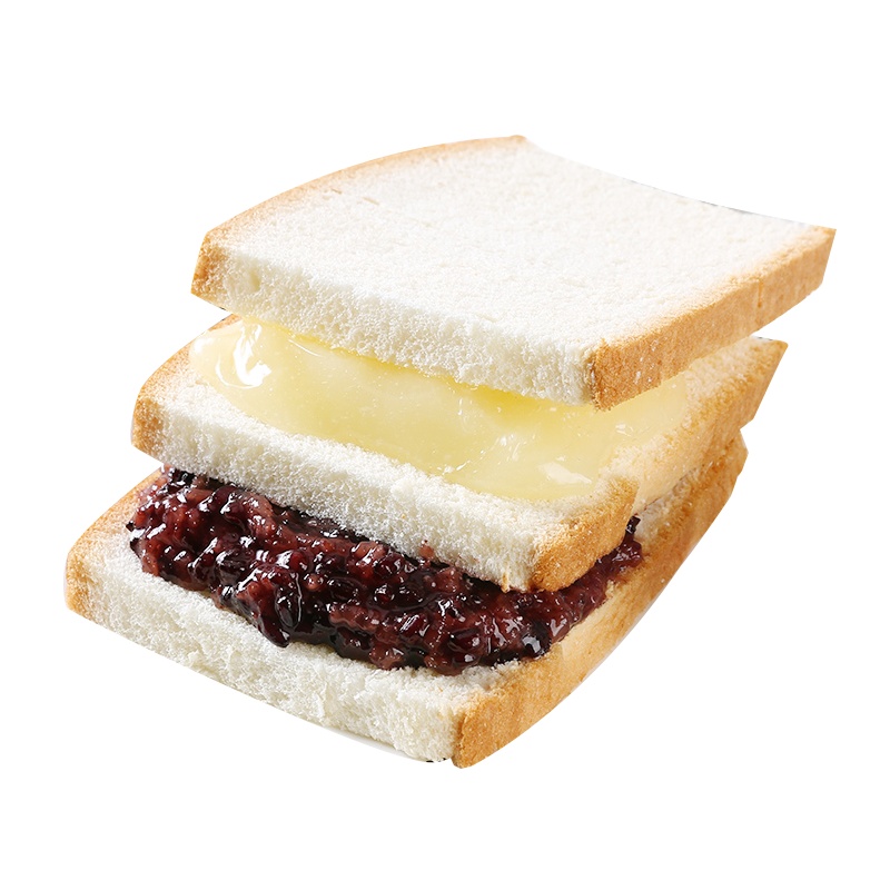 整箱550克米多天宇紫米面包黑米夹心奶酪吐司切片蛋糕营养早餐整箱 休闲零食品糕点