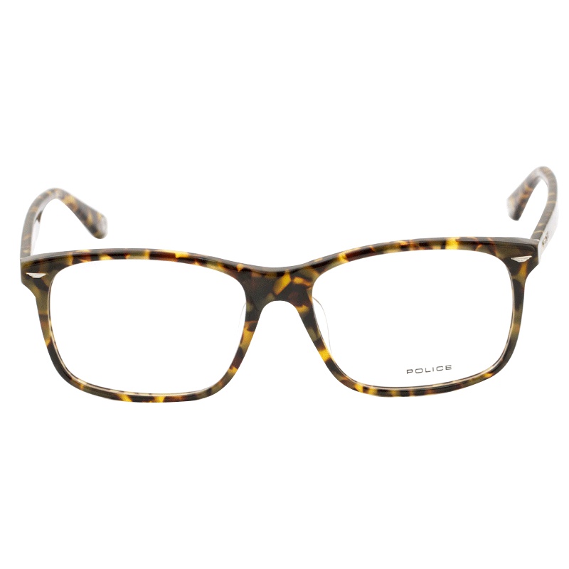 意大利POLICE女士眼镜框镜架复古风时尚可配近视镜黑镜框