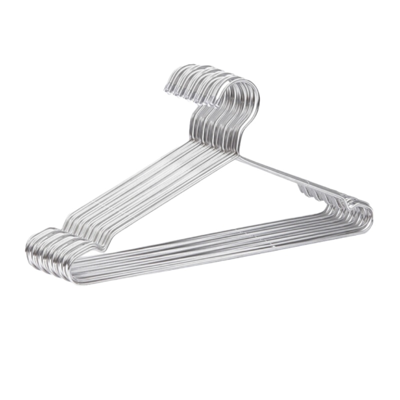 ACE 佳佰 不锈钢实心晾衣架家用成人加粗加大衣架 防滑带凹槽衣服挂架 40CM 单个装