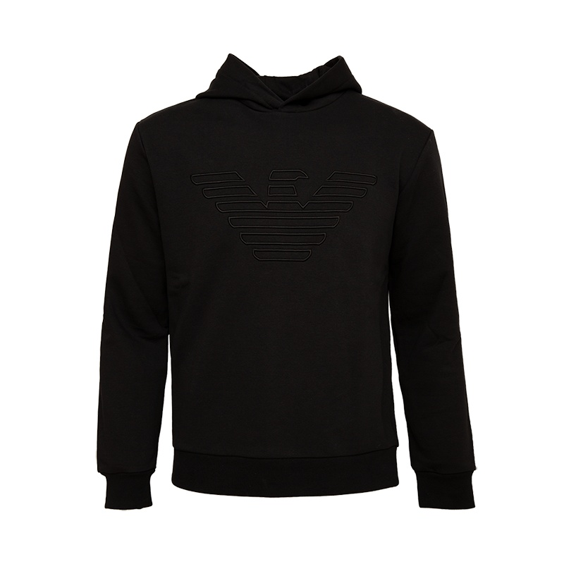 EMPORIO ARMANI 阿玛尼 2020新款 男士徽标印花连帽卫衣