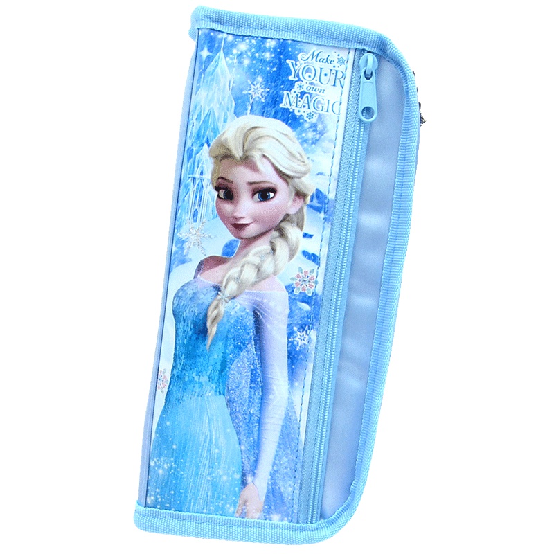 迪士尼(Disney) 卡通笔袋 Z0890冰雪公主大容量文具盒 学习用品 中小学生铅笔盒 男女孩学生奖品 韩版创意奖品