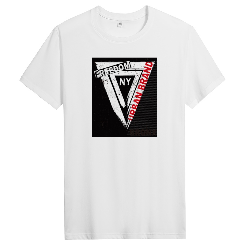 纯棉短袖T恤男士潮流圆领夏季半袖体恤衣服男 DT10985