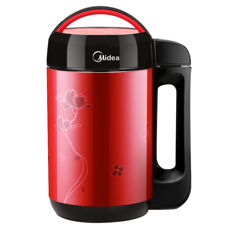 美的(Midea)豆浆机 DE12G13 无网研磨 底盘加热 婴儿辅食米糊五谷家用多功能 家用1.2L容量 保温防烫