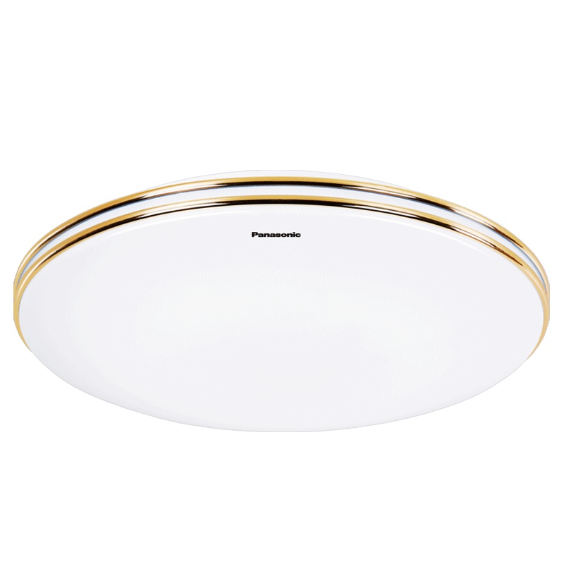 松下led吸顶灯圆形卧室吊顶现代简约金银边遥控调光调色餐厅书房客厅灯饰灯具