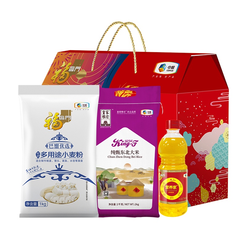 中粮福临门悦享伴手礼礼盒 E型(3000g+700ml)