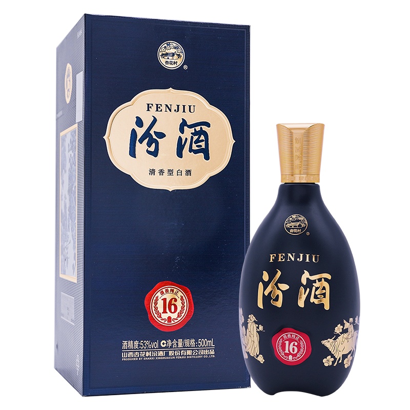 汾酒 匠心16 53度 500ml 单瓶装 清香型白酒