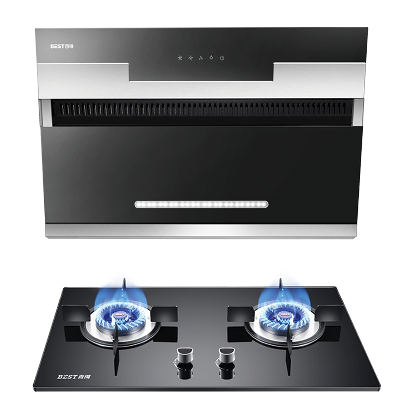 华帝百得(BEST)烟灶套装烟灶套餐侧吸式触控抽油烟机燃气灶液化气天然气DY29+QE20