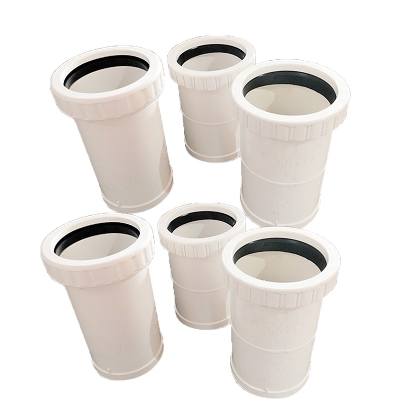 企购优品 雄塑PVC dn110 伸缩节 螺纹排水管配件 活接 维修节 (10个/扎)