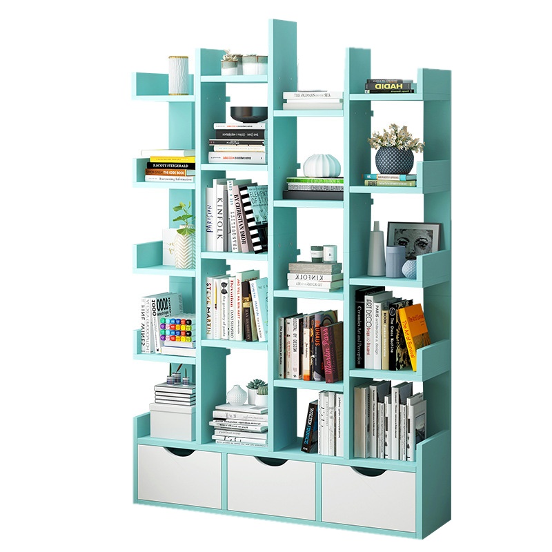 弘拜 书架客厅落地书架 置物架家用学生 简约现代书柜卧室小书架架子