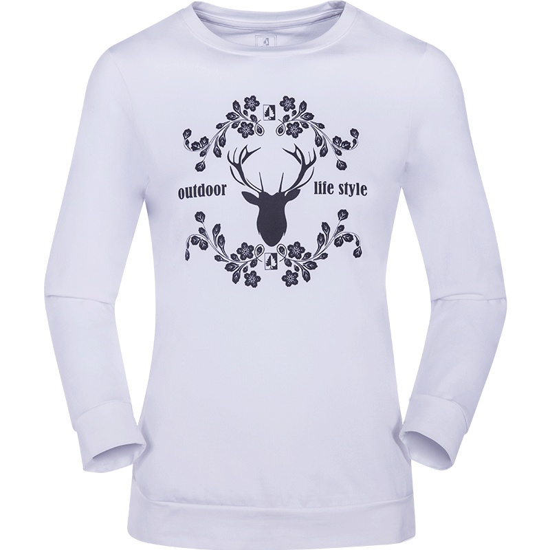 圣弗莱秋季女式休闲长袖T恤户外圆领透气运动上衣卫衣9632846147