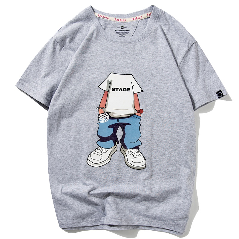 超音狼夏款 无头印花短袖LSZC-3221