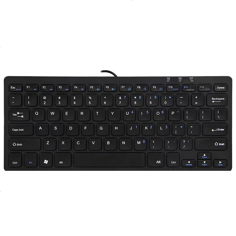 航世 098A键盘 有线键盘 办公键盘 超薄便携 96键 台式笔记本键