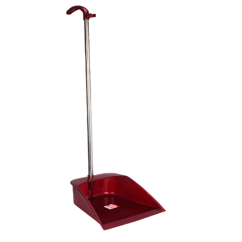 酒红色单簸箕 塑料簸箕单个家用不锈钢杆垃圾斗撮子畚箕垃圾铲筛子撮箕扫把簸箕