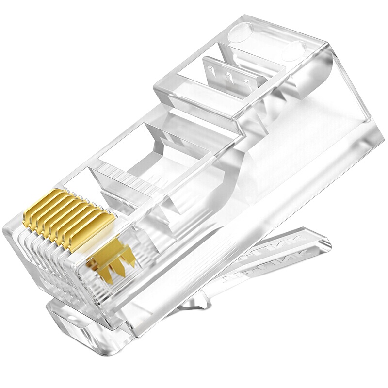 TP-LINK TL-EH5e01-100 超五类非屏蔽网络水晶头 RJ45 100个一包