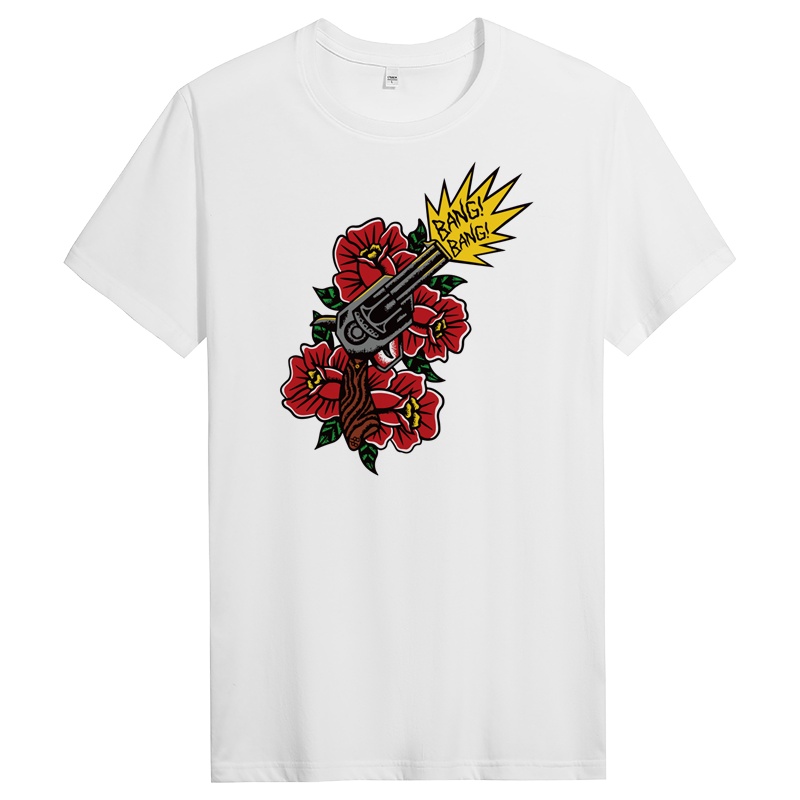 男士夏季圆领纯棉短袖t恤男生半袖体潮流时尚 DT11214