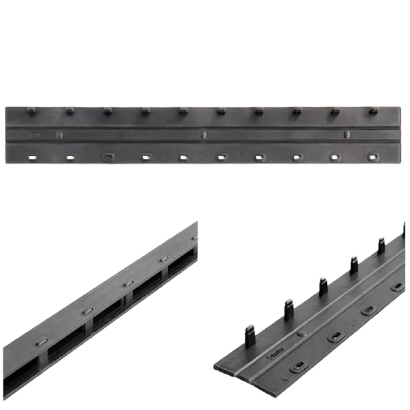 得力装订夹条3825 黑色 5mm 100支/盒