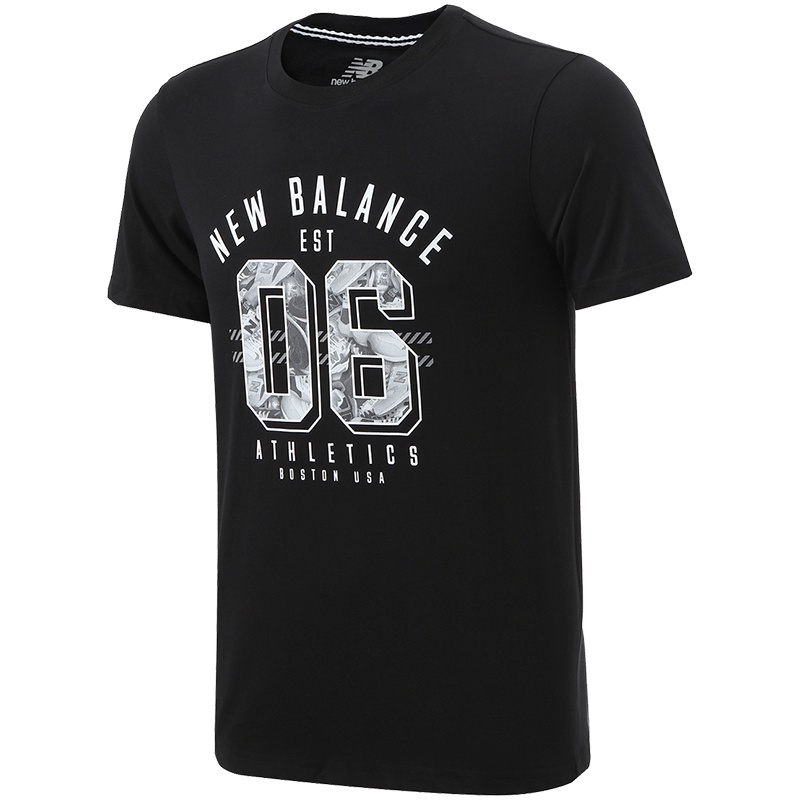 【自营】New balance新百伦短袖T恤运动休闲男装运动AMT71640-BK L AMT71640-BK黑色