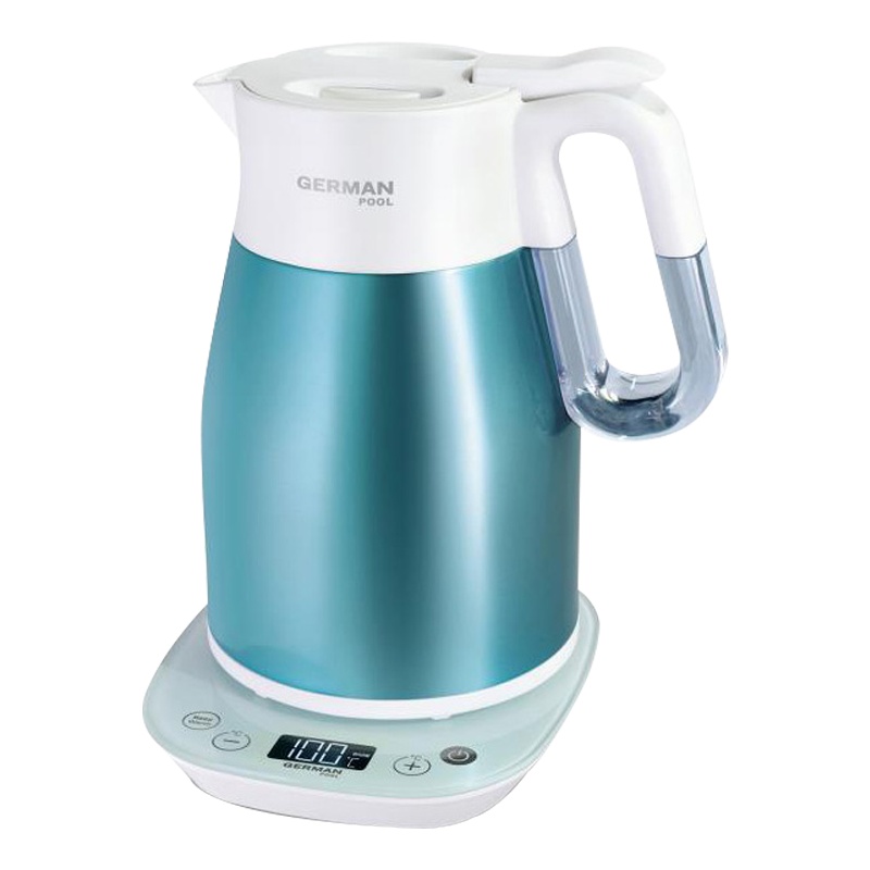 德国宝(German Pool)KTV-215 家用全自动烧水 保温恒温 真空电热水壶孔雀蓝