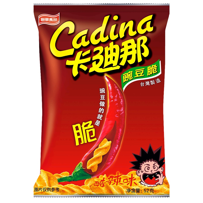 卡迪那豌豆脆酷辣味52g