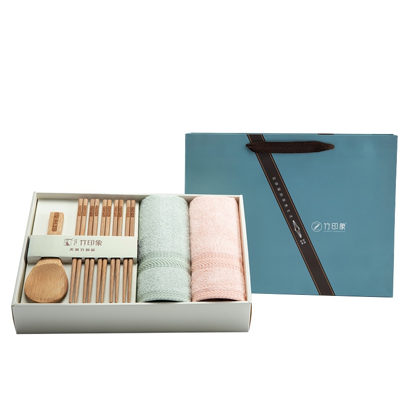竹印象 毛巾套装 zyx-03074 祥和四季家和万事兴毛巾浴巾礼盒 34cm*72cm/95克(单位:件)